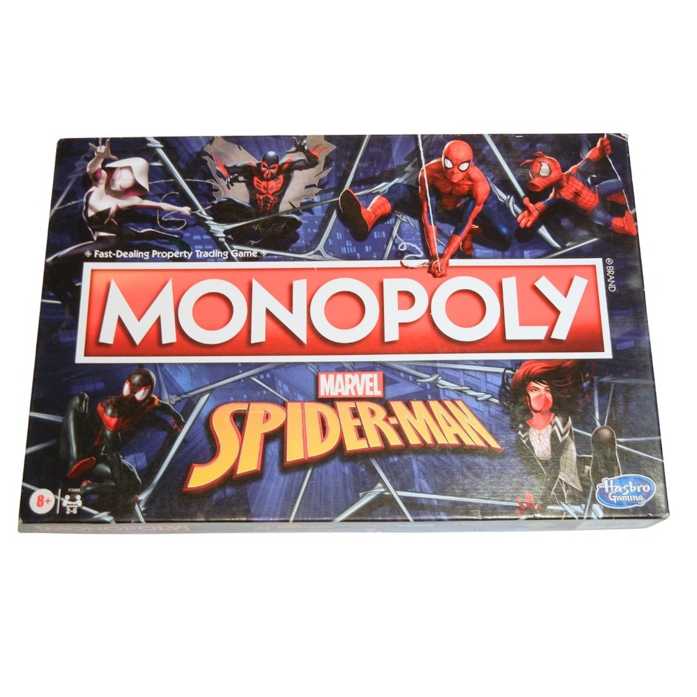 Marvel Spider-Man Monopoly Board Game Hasbro Kids Teens Family Fun Collectible